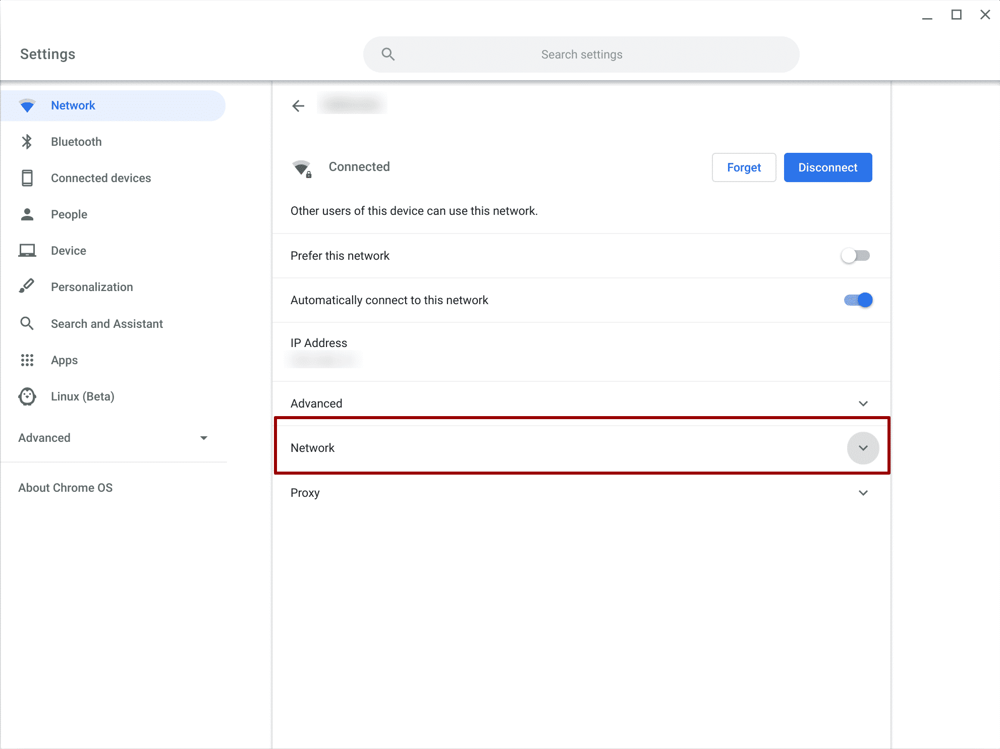 how find a mac address for a chrome book