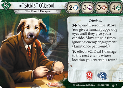 can the dog in betrayal at house on the hill take dmg